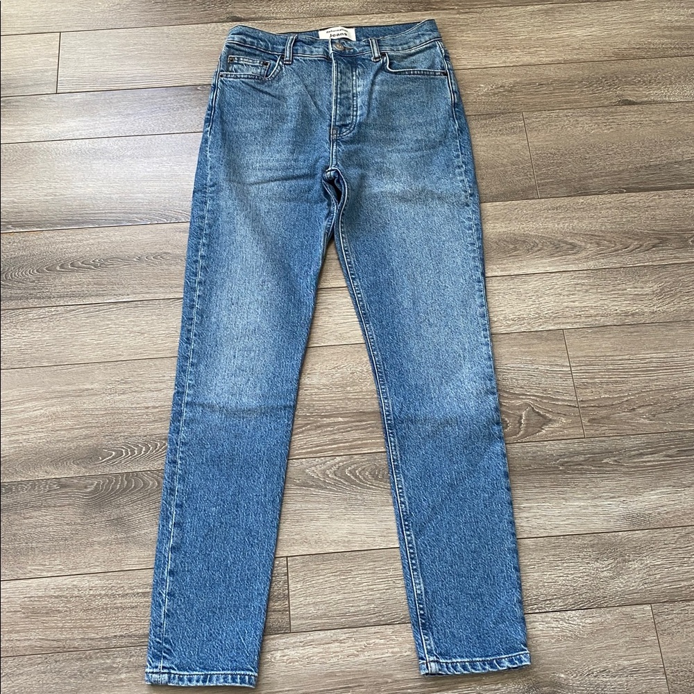 Reformation Maya Denim Blue Skinny Jeans